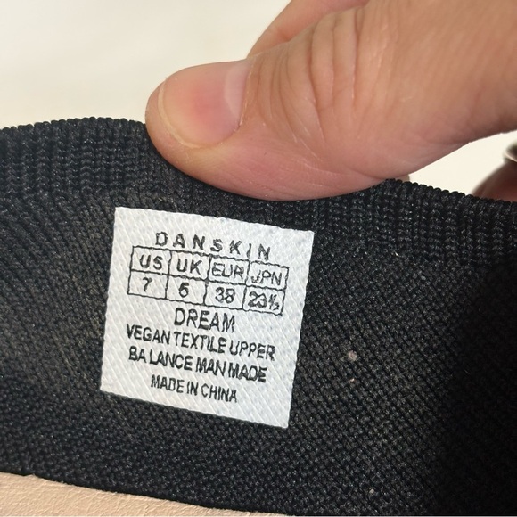 Danskin Dream Knit Ribbed Ballet Flats-Black-Women Size 7 - Picture 11 of 12